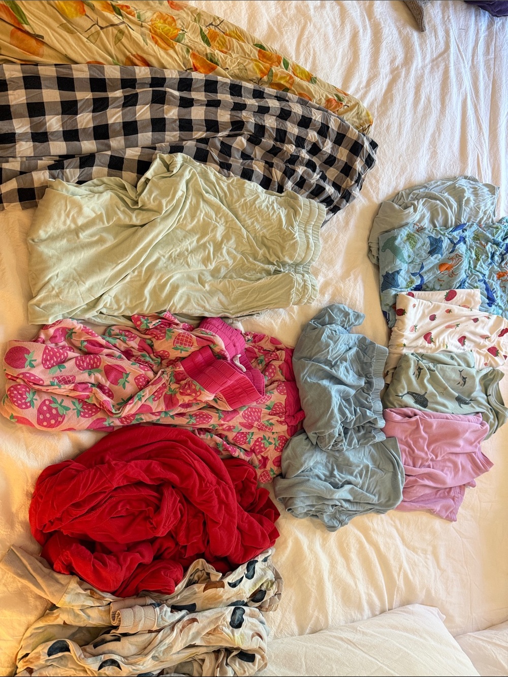 Kyte BABY Mixed Pajama Set in Red, Pink, Mint, Light Blue, Cream, Black